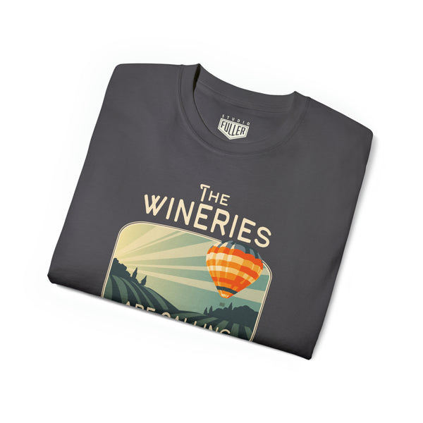 Wineries Are Calling Unisex Cotton Tee