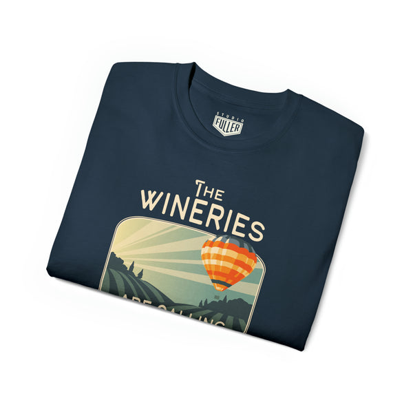 Wineries Are Calling Unisex Cotton Tee