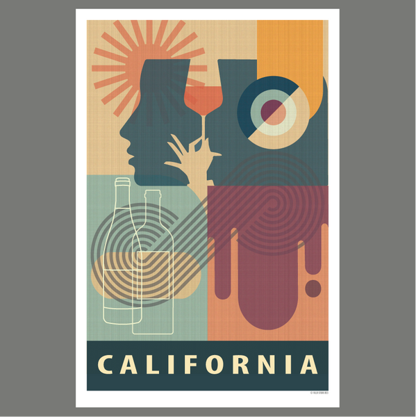 California State Wine Print