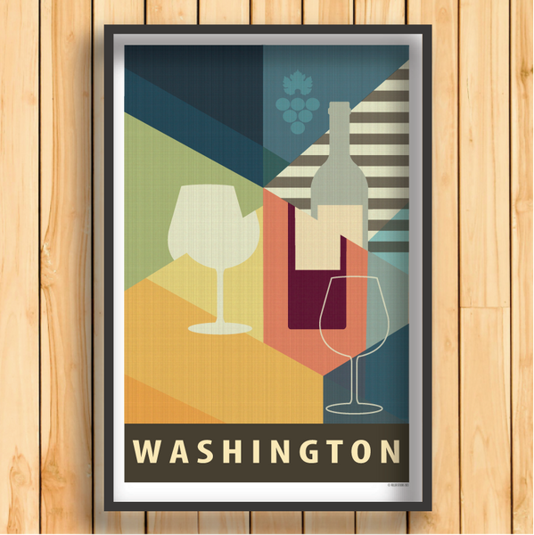 Washington State Wine Print