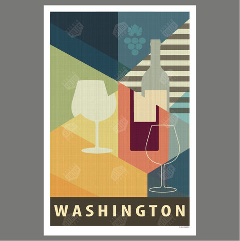 Washington State Wine Print