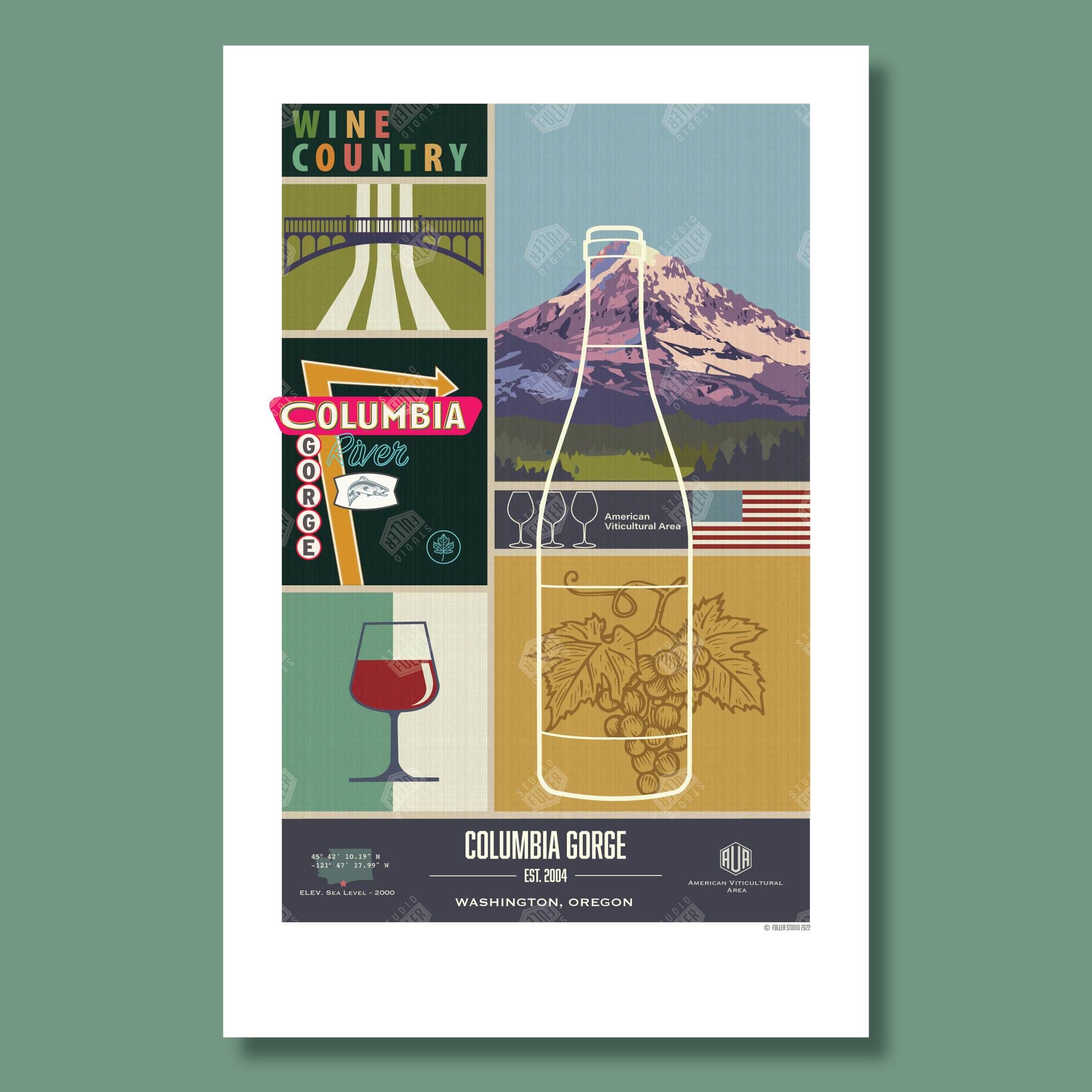 Columbia Gorge AVA Poster